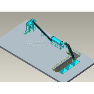 Microcomputer 37kw 2000KG BB Fertilizer Blender Machine at Bulk Blending