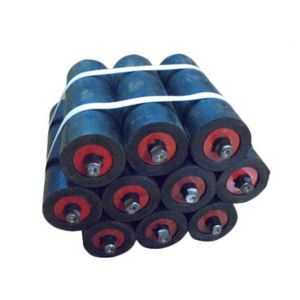 Buy cheap Oil Resistant Rubber Idler Roller Polyurethane Mining Conveyor Roller from wholesalers
