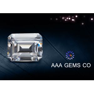 Buy cheap 3ct Emerald Cut Moissanite Gemstone Eight Arrows Eight Hearts from wholesalers
