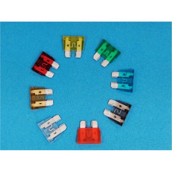 Buy cheap Copper Tin Plating PBT Mini LED Car Blade Fuse 1A-40A Rated Current from wholesalers