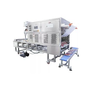 Buy cheap Nitrogen Carbon Dioxide Gas Purging MAP Modified Atmosphere Tray Sealing packaging machine from wholesalers