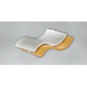 Buy cheap Curved Aluminum Metal Ceiling 19mm Height PVDF coating from wholesalers