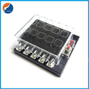 Buy cheap 1 Input 10 Output Standard Universal Blade Fuse Block With Screw Terminal from wholesalers