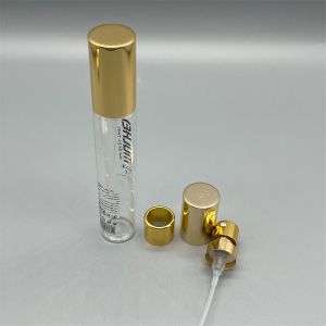 Luxurious Golden Perfume Bottle Pump Elegant Dispenser for Fragrances