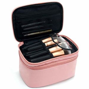 Buy cheap 2 Layer Large Capacity Travel Makeup Organizer Case With Belt Strap Holder from wholesalers