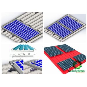 Buy cheap Metal Roof Solar Mounting Systems Bracket For Solar Panel  Solar Panel Mounting Systems   Off Grid Solar System For Home from wholesalers