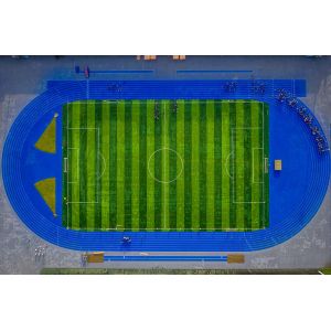 Buy cheap Blue Synthetic Tartan Running Track 13mm Thickness Sandwich Playground from wholesalers