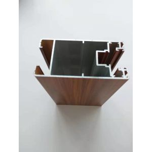 Buy cheap Electrophoresis Wood Finish Aluminium Profiles For Windows Recyclability from wholesalers