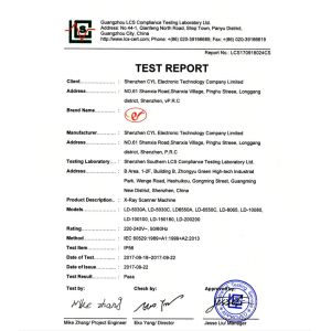 Shenzhen Chuangyilong Electronic Technology Co., Ltd. Certifications