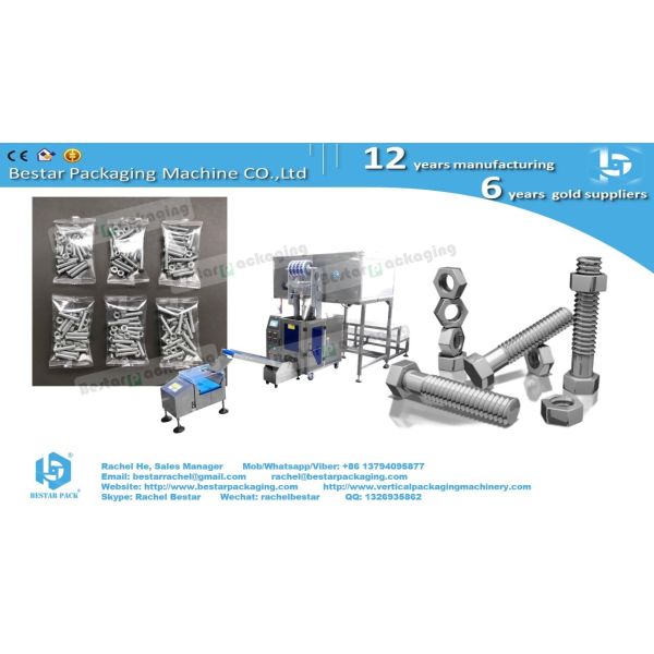 Bestar hardware counting and packing machine with enclosure for bolts and nuts