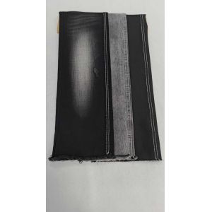 High elastic Soft Siro 10.5oz Black/Black with full width 158-160cm construction