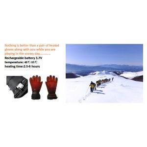 Buy cheap Windproof Rechargeable Heated Gloves Polyester 2200mAh from wholesalers
