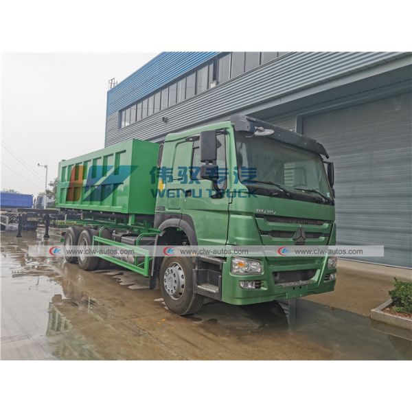 Quality SINOTRUK HOWO Hydraulic Arm 20m3 Roll Off Garbage Truck for sale