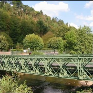 Long Span Prefabricated Steel Structure Bridges Customized Size