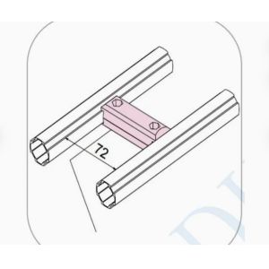 Buy cheap Aluminum lean Pipe Connector for Lean tube System from wholesalers