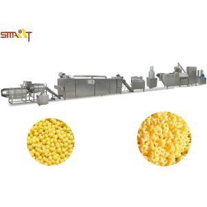 Full Automation Puff Extruder Machine / Snack Food Processing Machinery