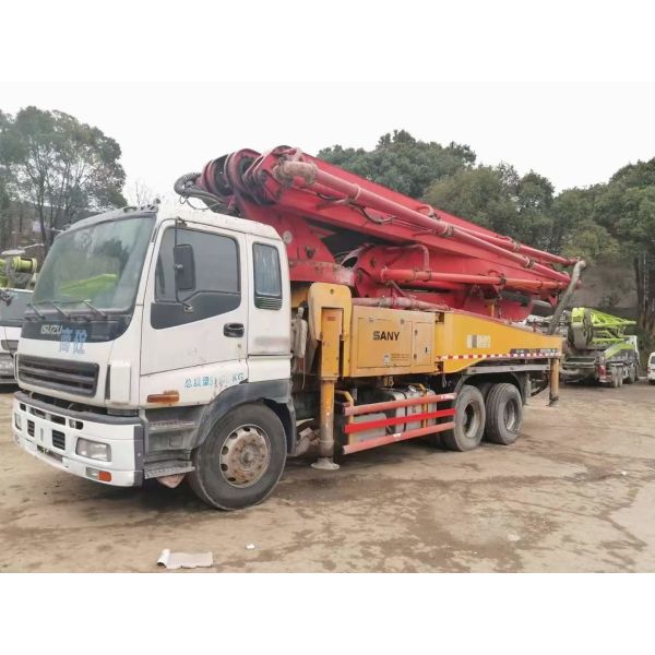Buy cheap Used Sany Concrete Pump Truck 46 meter with 24.8 tons capacity from wholesalers