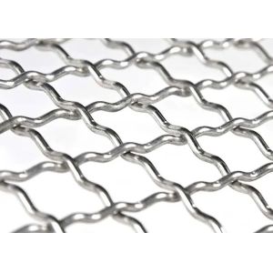 China Stainless Steel 3x3 316 316L Crimped Wire Mesh Plain / Twill Weave on sale