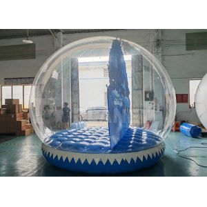 4m Diameter Outdoor Christmas Photo Booth Inflatable Snow Globe For Kids And