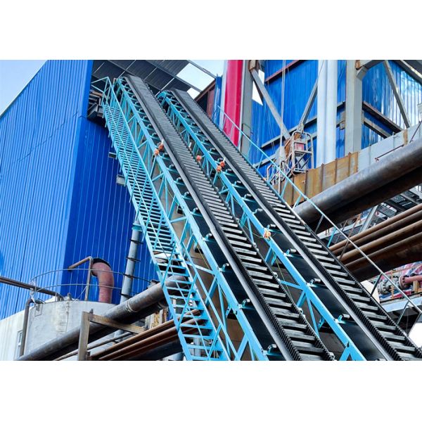 Quality DJB650 Pulley Corrugated Sidewall Conveyor Belt Machine Motorized 0.8m/S for sale