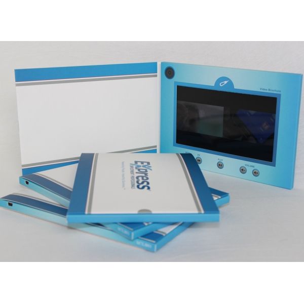 Quality CMYK Printing Lcd Video Business Card Video Brochure Card For Wedding / Advertising for sale