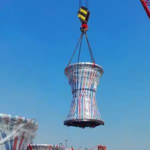 High Energy Absorption Cone Rubber Fender With Frontal Panel And Processing