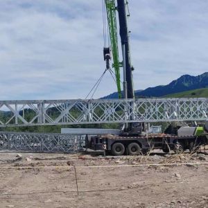 Buy cheap Steel Military Truss Pedestrian Bridge With Steel Deck / Timber Deck from wholesalers