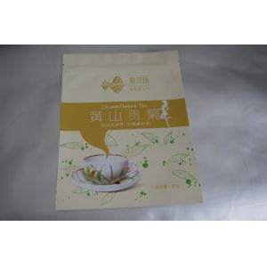 Buy cheap Flat Aluminum Foil Tea Bags Packaging With Zipper And Tear Notch For Chrysanthemum Matt from wholesalers