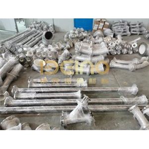 Buy cheap Corrosion Resistance Ceramic Sleeve Lined Pipe ODM  ceramic tile lined pipe reducer product