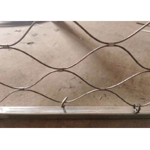 Buy cheap Diameter 3.0mm Balustrade Cable Mesh Fall Prevention Stainless Steel Rope Mesh 7x7 from wholesalers