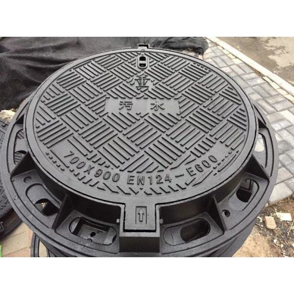 Quality Sewer manhole cover, sewer grate Iron ductile iron  casting GGG50 for sale