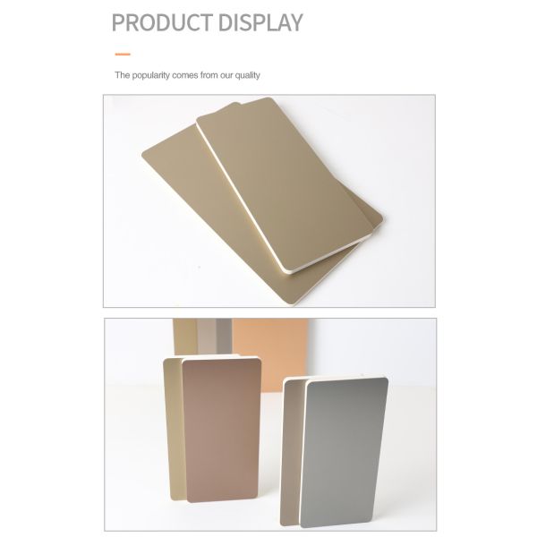 Metal Wooden Veneer Interior Composite Coating Board PETG Metallic Wall Panel
