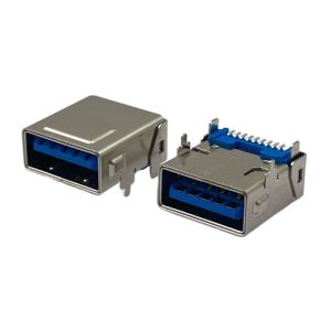 Buy cheap USB3.1 STD Socket Connector R/A T/H CH 4.10mm Double Shells RoHS Compliant and Hoalogen Free from wholesalers