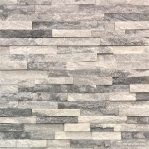 Buy cheap Slate Culture Stone Cloudy White/Grey Quartzite Ledge Stone , China Wall Stone Cladding WPB-69 from wholesalers