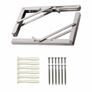 Triangle Adjustable Bench Table Bracket L Angle Wall Mounting Shelf