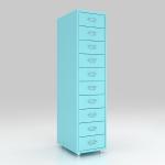 Buy cheap home Mobile Metal 10 Drawers Storage Cabinet  With Castor Wheels from wholesalers