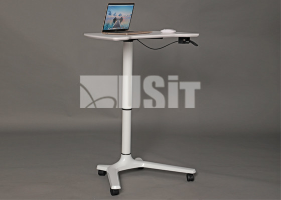 Quality Metal Hand Lift Stand Adjustable Height Office Writing Desk for sale