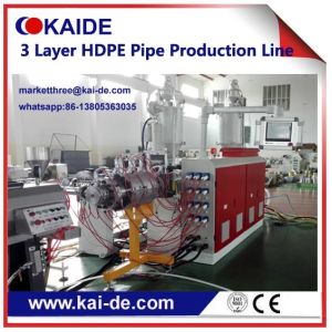 Buy cheap 20-110mm HDPE irrigation pipe production machine three layer High speed Cheap price from wholesalers