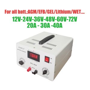 Adjustable 24v Smart Battery Charger Automotive Battery Maintainer 5A-40A