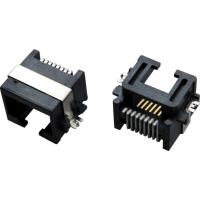Buy cheap 8P8C RJ45 connectors, SMT, middle shielded, sinking plate type product