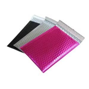 Shipping Packaging Holographic Bubble Envelope Mailing Bags Metallic Poly