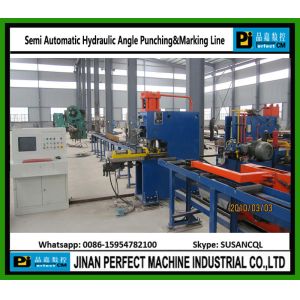 Buy cheap Semi Automatic Hydraulic/Mechanical Angle Punching&Marking Line (Model YC160) from wholesalers