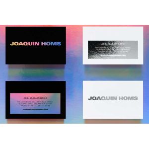 Buy cheap Custom Printed Paper Silver Foil Holographic Business Cards from wholesalers