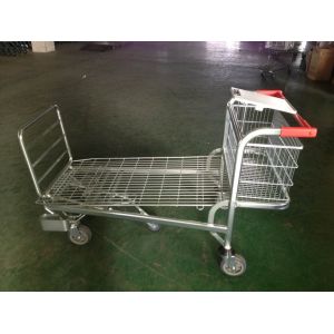 Buy cheap Heavy Duty Flat Casters Industrial Trolley 4 Swivel With Front Foldable Gate from wholesalers