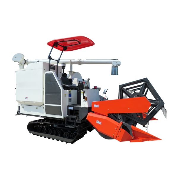 Quality Full Feeding Grain Combine Harvester with Rubber Track for sale