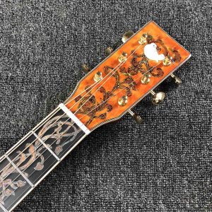 Buy cheap Custom Grand GD45md Madagascar Acoustic Guitar Solid Europe KOA Back Side Maple Top and Binding One Pcs Mahogany Neck LR from wholesalers