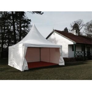 Buy cheap Quick Erected Outside Event Festival White Pagoda Tent 10ft X 10ft Multi Purpose With Transparent Windows from wholesalers