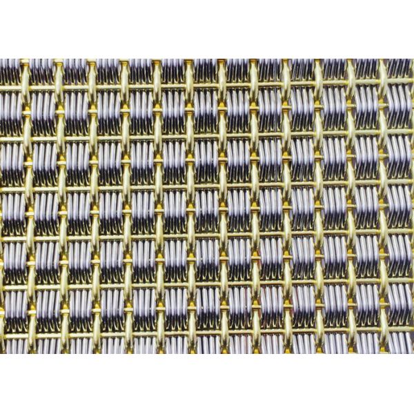 Quality Stainless And Copper Wire Steel Mesh Architecture Rigid Decorative For Dividers for sale