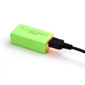 Emergency Lighting 9V 250mAh Lithium Battery Low Temperature With USB