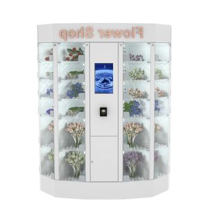 Fresh Flower Locker Vending Machine 240V With Refrigerate Cooling System